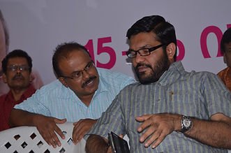 Prathapan Thayat with M.B. Rajesh