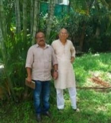 Prathapan Thayat with Sri Madhav Gadgil