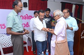 Prathapan Thayat, Thayat Balan and Ajith Babu with Sri Lal Jose