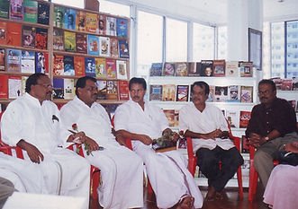 Prathapan Thayat with Niyamasabha committee in Haritham Books