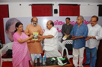 Prathapan Thayat with Sri G. Sudhakaran, Sri Kalpatta Narayanan and Sri Sathrughnan 