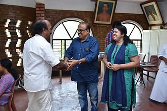 Prathapan Thayat and Sujaya K in Mukundam Program with Sri Minister E. Chandrasekharan