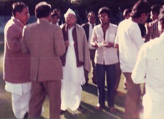 Prathapan Thayat with Rajasthan Chief Minister Sri Hari Dev Joshi