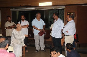 Prathapan Thayat with Sri V. Dakshinamoorthy